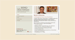 Desktop Screenshot of hno-hofmann.de